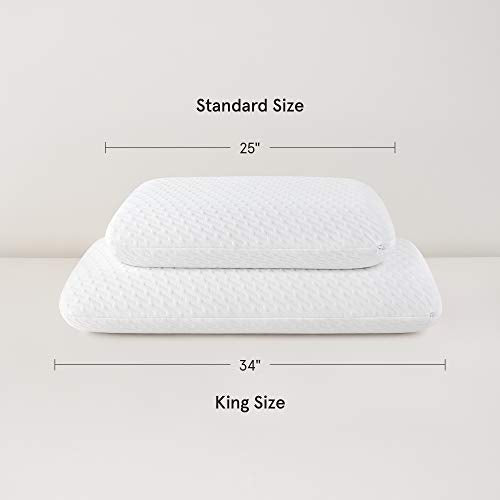 Tuft & Needle Premium Pillow, King Size with T&N Adaptive Foam, Sleeps Cooler & More Supportive Than Memory Foam Pillows, CertiPUR-US and Greenguard Gold Certified, 3-Year True Warranty