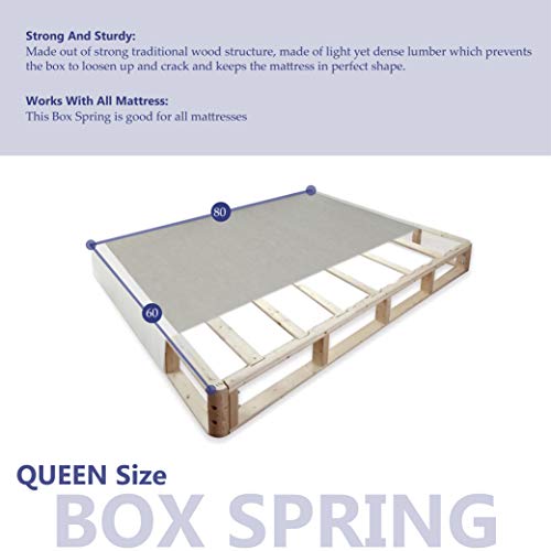 Spinal SOLUTION 8-Inch Split Foundation Box Spring for Mattress, Sensation Collection,Queen Size