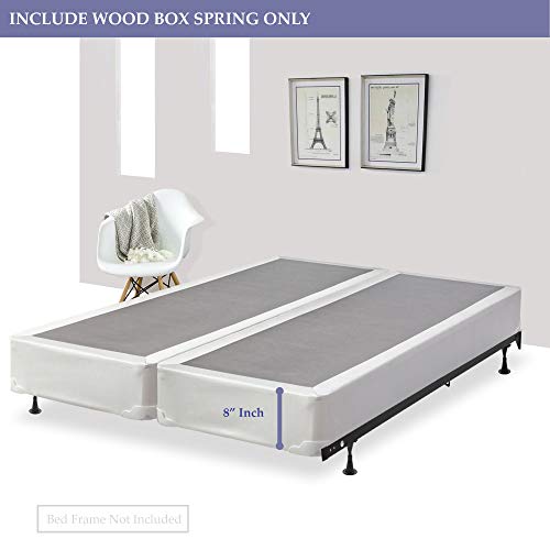 Spinal SOLUTION 8-Inch Split Foundation Box Spring for Mattress, Sensation Collection,Queen Size