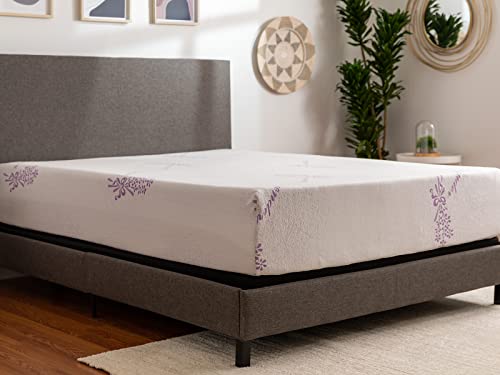 Tulo by Mattress Firm | 12 INCH Memory Foam Plush Comfort Lavender Mattress | Pain-REDUCING Pressure Relief | Twin Size