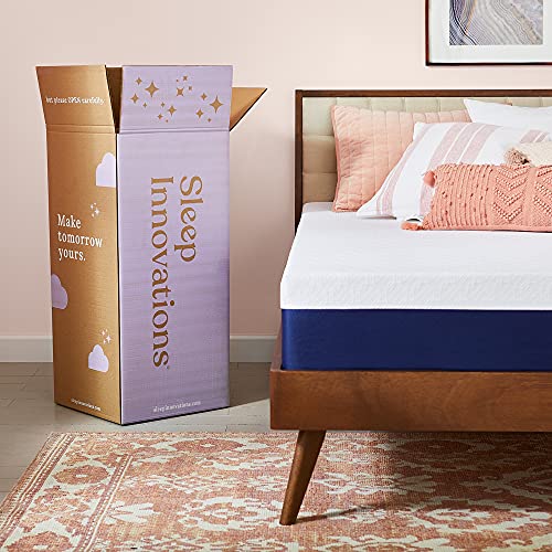 Sleep Innovations Shiloh 12 Inch Memory Foam Mattress with Ventilated Suretemp™ Foam for Breathability, Queen Size, Bed in a Box, Medium Firm Support