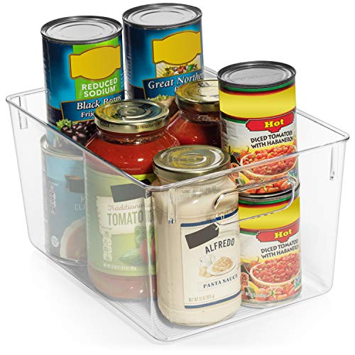 ClearSpace Plastic Storage Bins – Perfect Kitchen Organization or Pantry Storage – Fridge Organizer, Pantry Organization and Storage Bins, Cabinet Organizers