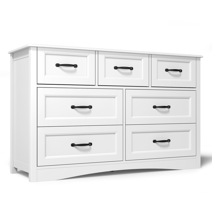 Bedroom Furniture Sets, Asofer 2 Nightstands, 5-Drawer Dressers & 7-Dr