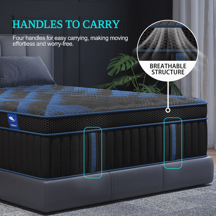 COLETEX Queen Mattress 14inch Gel Memory Foam Mattress in a box Hybrid