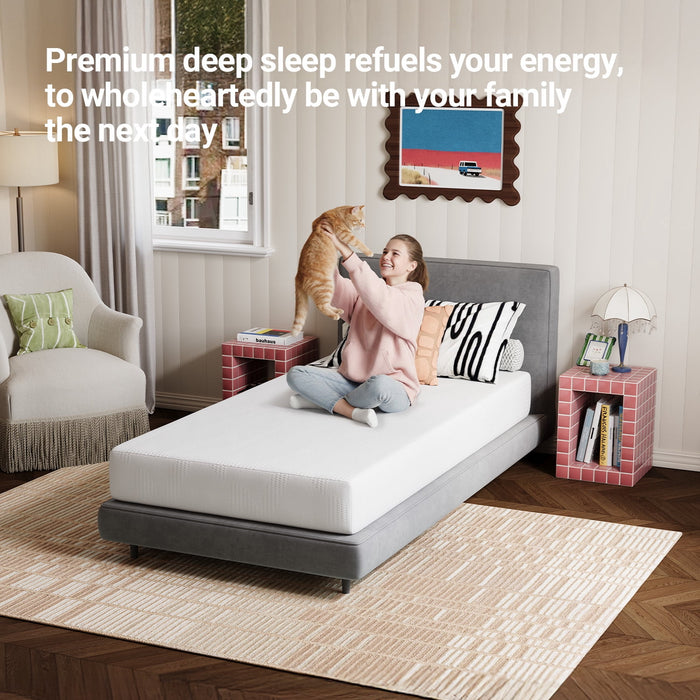 Avenco Victoria 6" Medium Gel Memory Foam Cooling Motion Isolation Mat