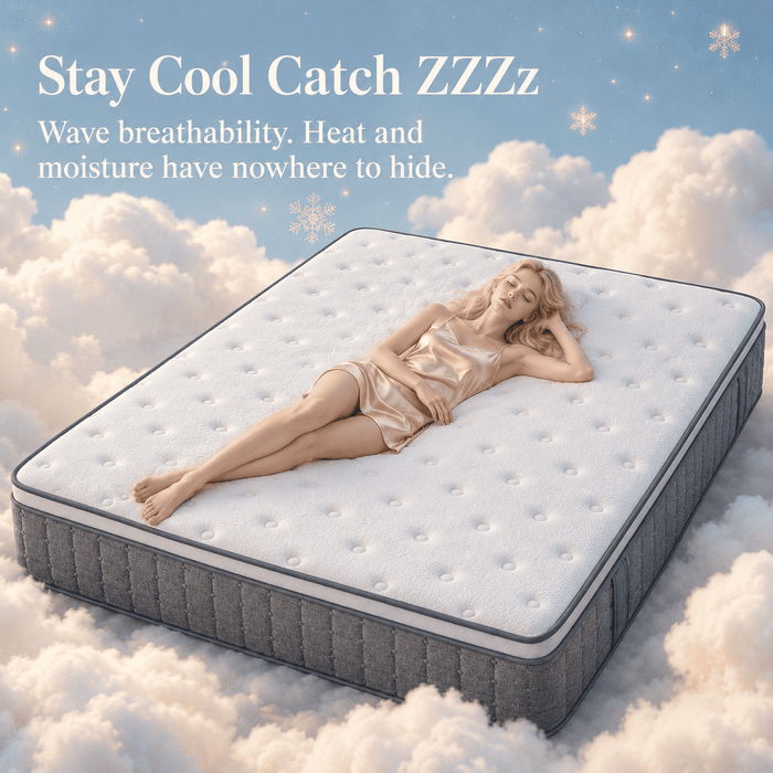 Kizreo 12 inch Hybrid Firm Twin Mattress - Cooling Gel Memory Foam in