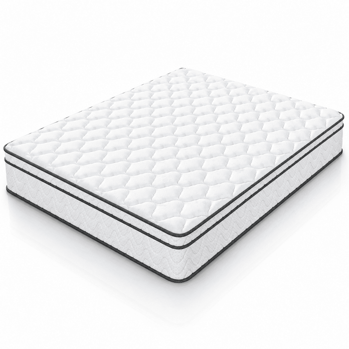 12 Inch Queen Hybrid Mattress, Memory Foam Mattress in a Box with Indi