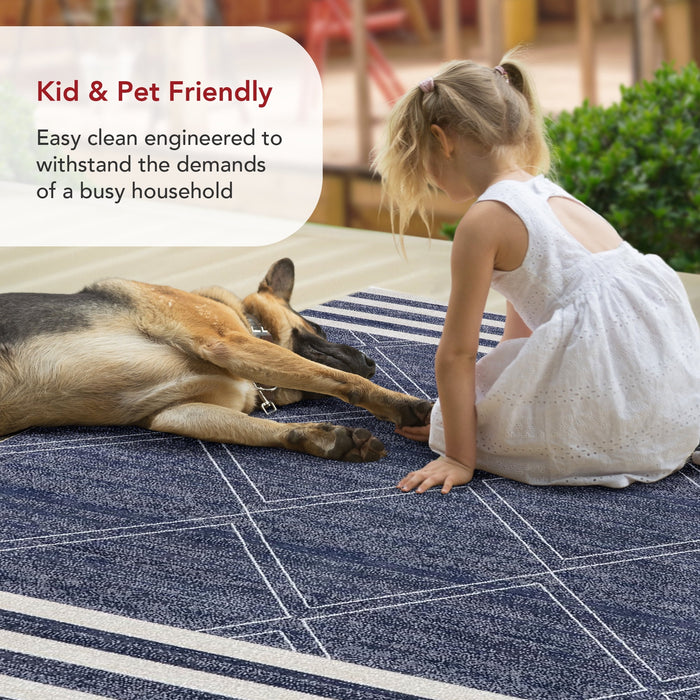 nuLOOM Roberge Coastal Indoor/Outdoor Area Rug, 2' 6" x 8', Runner, Ro