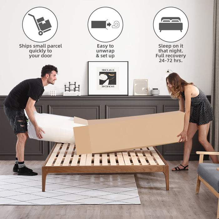 Mocangtu 12" Queen Hybrid Mattress in a Box, Gel Memory Foam with Indi
