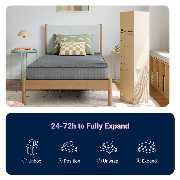 Avenco Misty 6" Twin Size Cooling Memory Foam Medium Supportive Inners