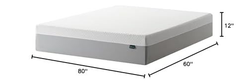 ZINUS 12 Inch Green Tea Essential Memory Foam Mattress [New Version], Queen, Fiberglass Free, Medium Feel, Breathable Airflow Memory Foam, Certified Safe Foams & Fabric, Mattress in A Box