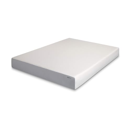 Amazon Basics Memory Foam Mattress, Medium Firm, 10 Inch, Queen, White/Grey