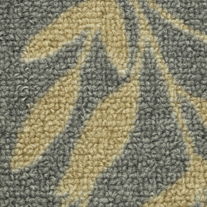 Mainstays Traditional Leaf Block Gray Print Indoor Area Rug, 7 ft x 10