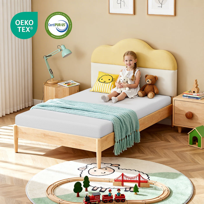 FDW Twin Mattress 6 inch Gel Memory Foam Mattress Queen Mattresses Med