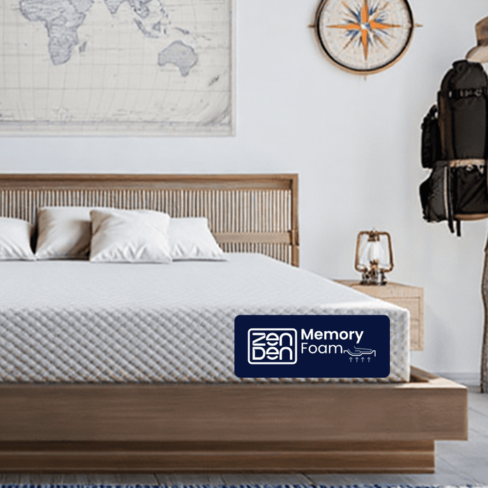 ZenDen 6" Twin Medium Firm Tight Top Memory Foam Mattress