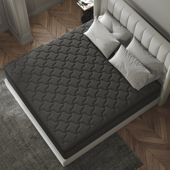 Kviwasha 12 inch Queen Mattress in a Box Pocket Innerspring Hybrid Mat