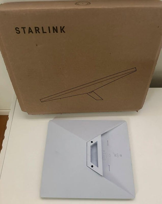 STARLINK Mini Kit – Compact Dual-Band AC Wi-Fi Router and Satellite Dish System – High-Speed Portable Internet for Remote and Mobile Use – White