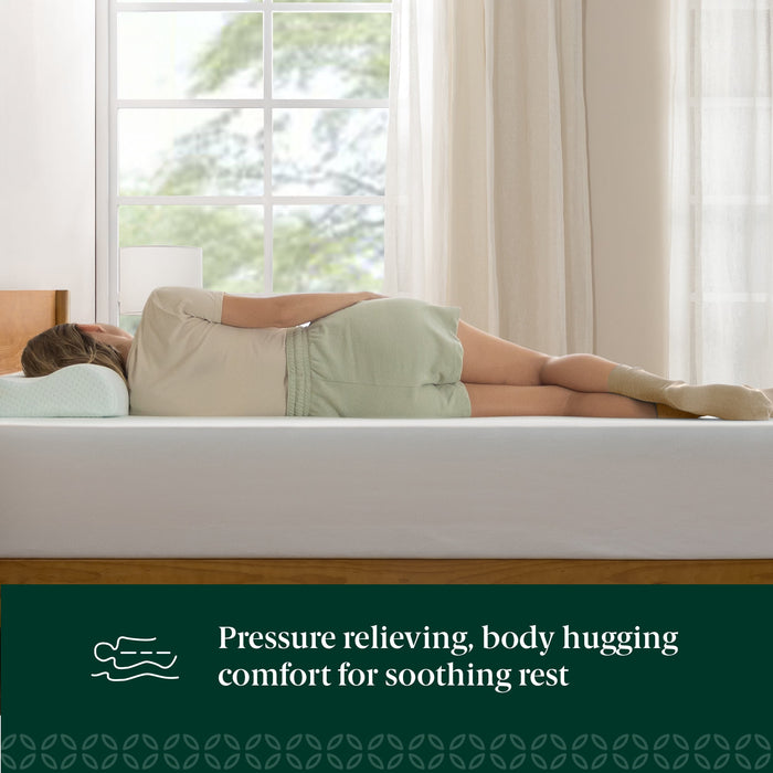 Zinus 10" Queen Green Tea Waterfall Memory Foam Mattress in a Box
