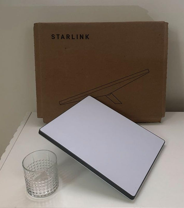 STARLINK Mini Kit – Compact Dual-Band AC Wi-Fi Router and Satellite Dish System – High-Speed Portable Internet for Remote and Mobile Use – White