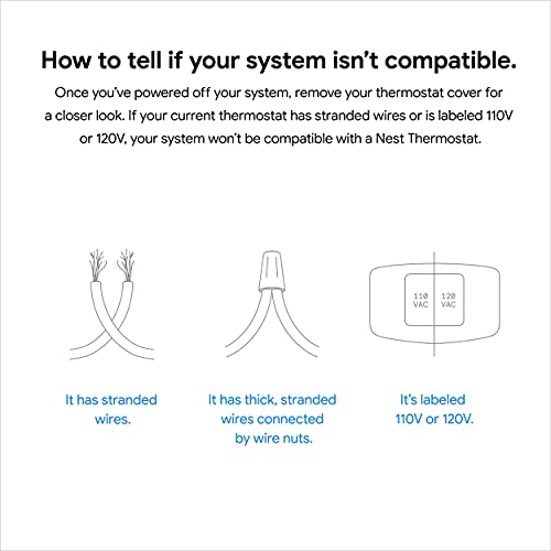 Google Nest Thermostat - Smart Thermostat for Home - Programmable Wifi Thermostat - Snow