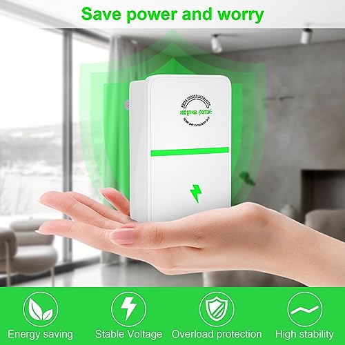 Stopwatt Energy Saving Device, 6PCS Stopwatt Energy Saver, Household Energy Savers Plug in, Stabilize Voltage and Protect Circuit, U.S. Plug