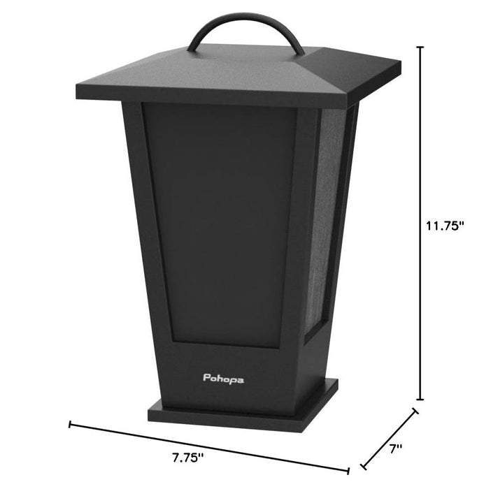 pohopa Bluetooth Speakers Waterproof, 2 Packs True Wireless Stereo Sound 20W Dual Pairing Lantern Indoor Outdoor Speakers with 20 Piece LED Lights, Rich Bass, Pinao Black