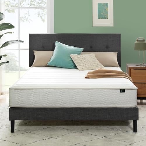 Zinus 8 Inch Foam and Spring Hybrid Mattress [New Version], Fiberglass Free, Medium Firmness, Durable Support, Certified Safe Foams & Fabric, Bed-in-A-Box, King