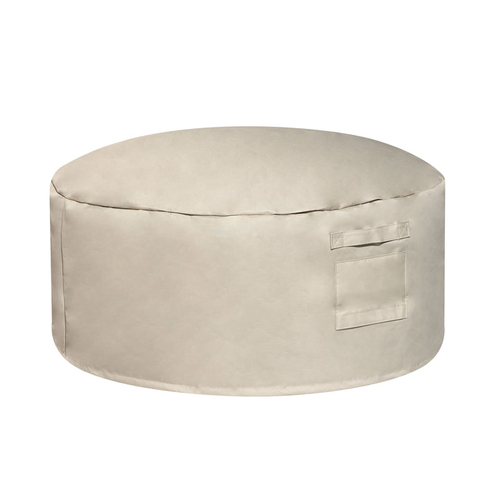 Beautiful Wicker Outdoor Reversible-Top Outdoor Ottoman and Coffee Tab