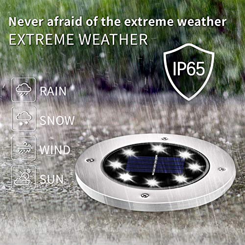 INCX Solar Lights for Outside,12 Pack Solar Lights Outdoor Waterproof, Solar Garden Lights Landscape Lighting for Patio Pathway Lawn Yard Deck Driveway Walkway White