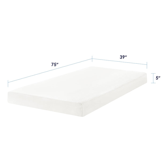 Best Price Mattress 5 Inch Memory Foam Mattress, Cooling Gel Infused, Certified Safe Foams & Fabric, Mattress in a Box, Twin