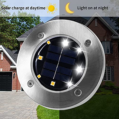 INCX Solar Lights for Outside,12 Pack Solar Lights Outdoor Waterproof, Solar Garden Lights Landscape Lighting for Patio Pathway Lawn Yard Deck Driveway Walkway White
