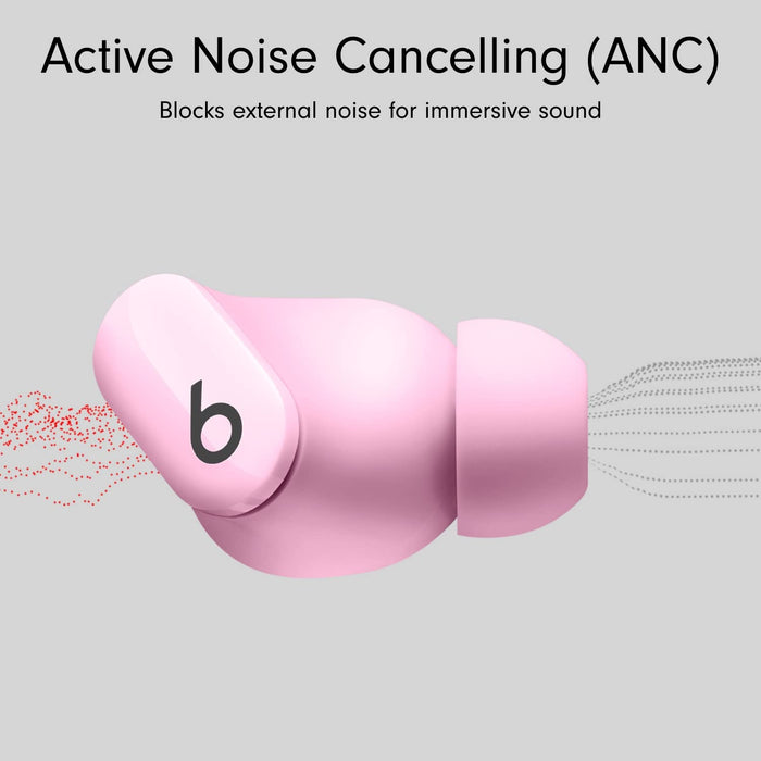 Beats Studio Buds - True Wireless Noise Cancelling Earbuds - Compatible with Apple & Android, Built-in Microphone, IPX4 Rating, Sweat Resistant Earphones, Class 1 Bluetooth Headphones - Sunset Pink