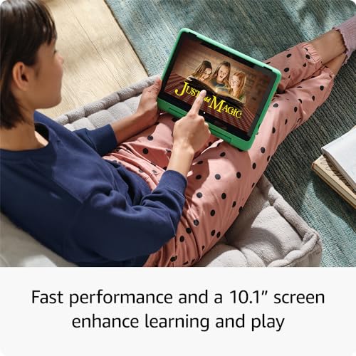 Amazon Fire HD 10 Kids Pro tablet- 2023, ages 6-12 | Bright 10.1" HD screen | Slim case for older kids, ad-free content, parental controls, 13-hr battery, 32 GB, Nebula