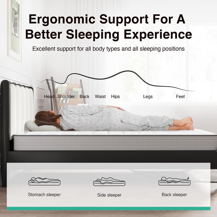 Avenco CozyNest 6" Twin Size Medium Supportive Innerspring Mattress