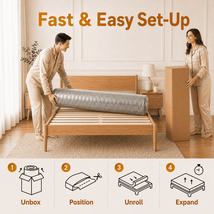 Trujae 12 inch Queen Mattress in a Box, Gel Memory Foam Hybrid Mattres