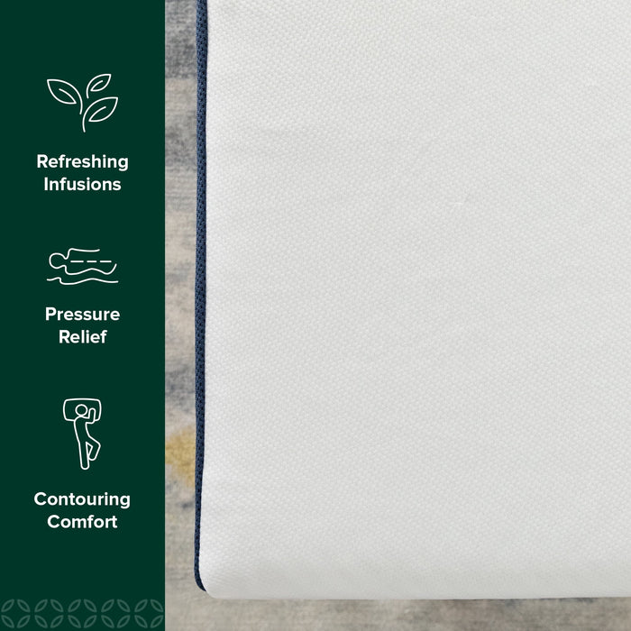 Zinus 10" Queen Green Tea Waterfall Memory Foam Mattress in a Box