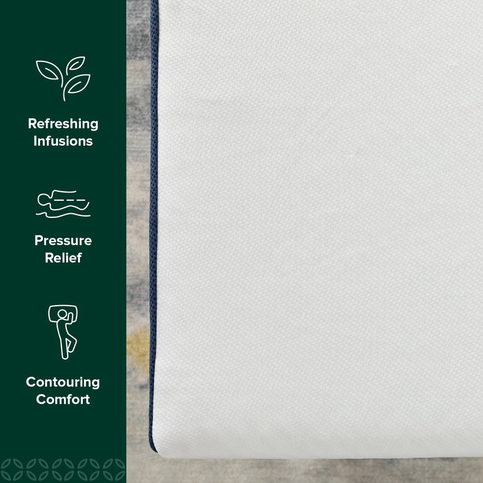 Zinus 8" Twin Green Tea Waterfall Memory Foam Mattress in a Box