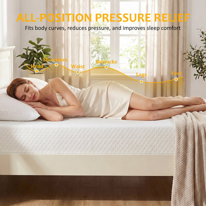Mattress Queen 10 inches, Memory Foam Mattress Bed in a Box Medium Fir