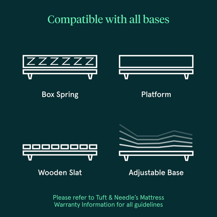 Tuft & Needle Kin Medium Plush 12" Queen Adaptive Foam Mattress in a Box, Cooling Gel, Pressure Relief, Durable Support, 100 Night Trial, Fiberglass Free, CertiPUR-US, 10-Year Limited Warranty