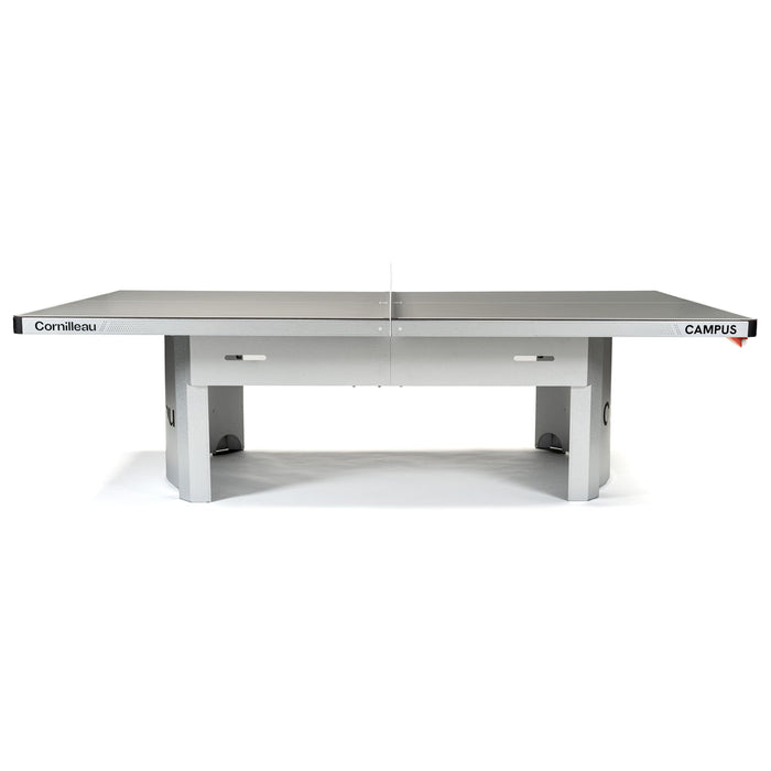Cornilleau - Outdoor 510 Fixed Campus Ping-Pong Table for Communities and Schools (Camping, Parks, etc) - Competition Bounce (Blue or Grey 7mm) - FFTT Leisure and School Approval (Grey)