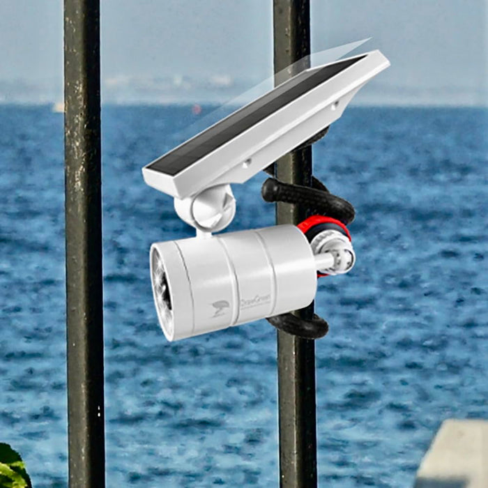 DrawGreen Solar Motion Sensor Light for Outside, Camping Lights, 360-DAY Free Replacement/Refund Solar Spot Lights Outdoor for Camp Porch Deck Path Patio Yand Post Step