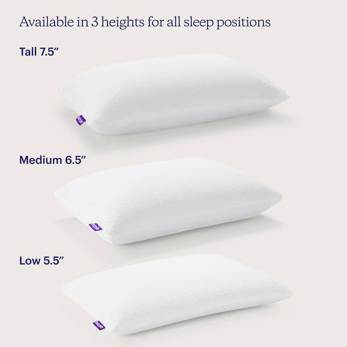 Purple Harmony Pillow | The Greatest Pillow Ever Invented, Hex Grid, No Pressure Support, Stays Cool, Good Housekeeping Award Winning Pillow (King - Low)