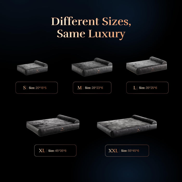 NOAH & PAW Large Dog Bed, 35x25x8.7 Inch, Orthopedic Dog Beds, Eggshell Memory Foam Infused with Cooling Gel, Water Resistant, Machine Washable, Includes Inner Cover