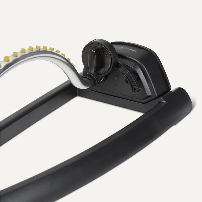 Amazon Basics Oscillating Lawn Sprinkler for Yard, Garden and Flower Beds, 3600 Square Foot Coverage, Black
