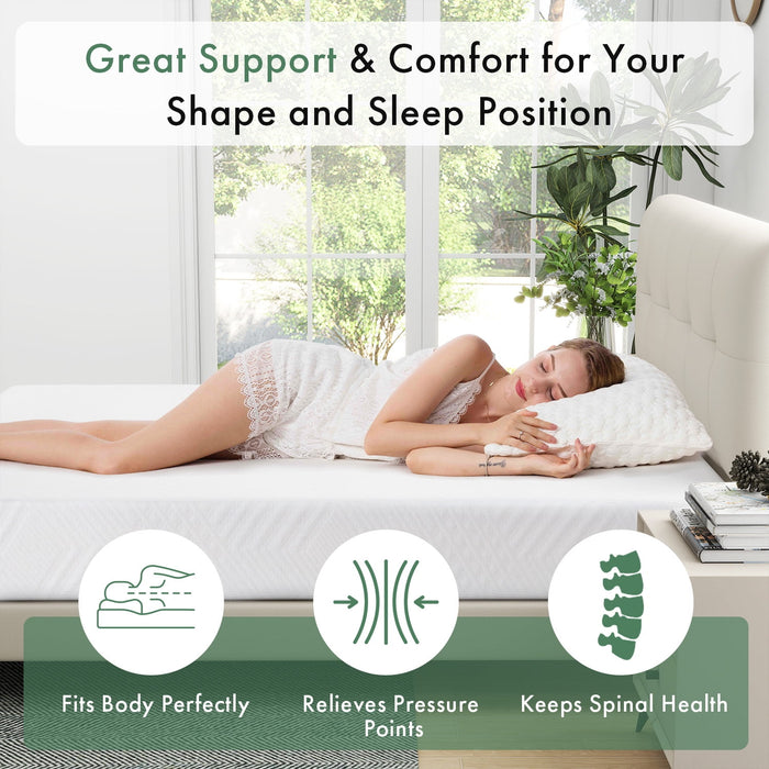 Full Mattress,Beddle 8" Gel Memory Foam Mattress with Removable Cover