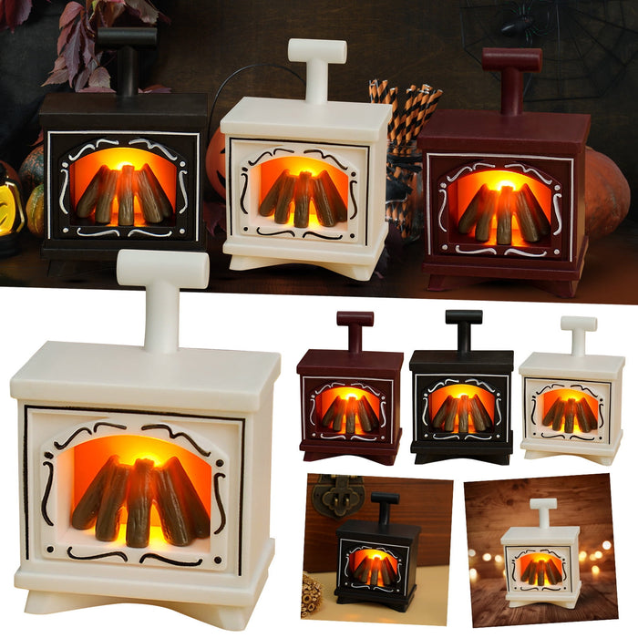 Halloween Lights, Iday Night Lights, Led Miniature Luminous Fireplace