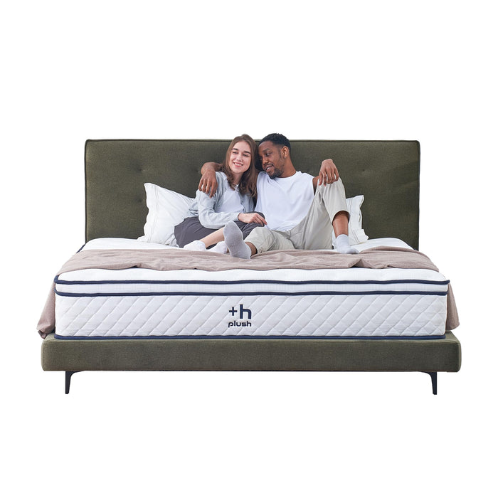 Plush Dream Full Mattress 12 Inch Hybrid Pocketed Springs - Mattress in a Box with Memory Foam, Soft Plush Feel, Motion Isolation, Multi-Zone Spinal Support