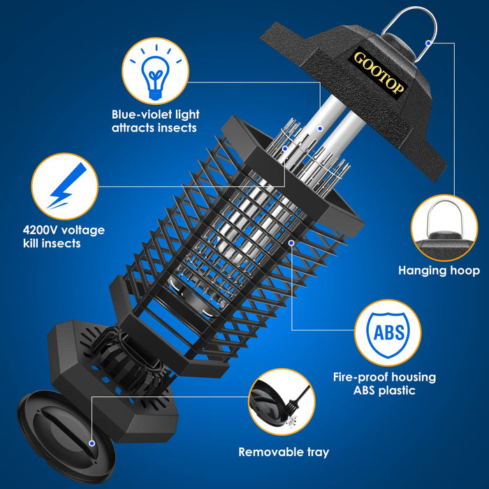 Aazon.co : Bug Zapper - osquito Trap - Gnat Killer Insect Fly Zappers,Electronic Insect Aazon.co : Bug Zapper - osquito Trap - Gnat Killer Insect Fly Zappers,Electronic Insect