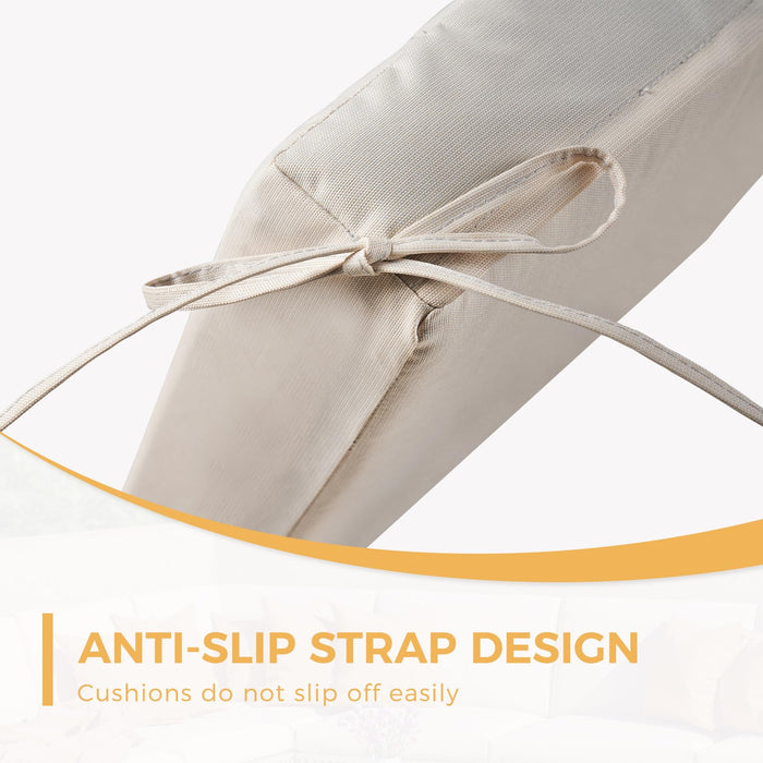 Grand patio 8-Piece Wicker Patio Furniture Set with Lift Top Coffee Storage Table, Outdoor Conversation Set Sectional Sofa with Water Resistant Thick Cushions, Cream