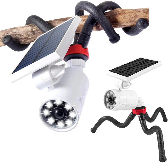 DrawGreen Solar Motion Sensor Light for Outside, Camping Lights, 360-DAY Free Replacement/Refund Solar Spot Lights Outdoor for Camp Porch Deck Path Patio Yand Post Step